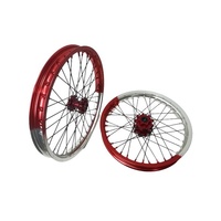 Jeu de roues à rayons 19"/16" bicolores, jantes en aluminium anodisé CNC pour Sur-Ron Light Bee X E-Dirt Bike, kit haute performance