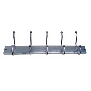 Polished Silver Plated Wall <b>Hooks</b> <b>for</b> Cupboards Decorative Bathroom Vanities Kitchenware Uses <b>Hooks</b> Metal Wall <b>Hook</b>/Hanger - Product Image 1