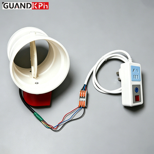 Kit de registre de ventilation automatique <span class=keywords><strong>pour</strong></span> <span class=keywords><strong>hotte</strong></span> aspirante, vanne de contrôle du débit d'air électrique avec prise d'alimentation <span class=keywords><strong>pour</strong></span> système CVC - Product Image 4