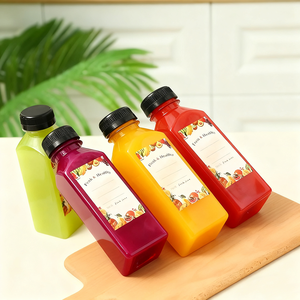 Bouteilles de jus en plastique de 2 oz en gros avec bouchons, <span class=keywords><strong>mini</strong></span>-contenants réutilisables en plastique de 4 oz pour jus, lait, eau - Product Image 5