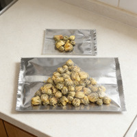 Sac OPP/CPP plat dépoli à denture de scie imprimé en héliogravure transparent et résistant à l'humidité de qualité YSH pour l'emballage de gâteaux, de sucre, de snacks et d'aliments pour animaux de compagnie