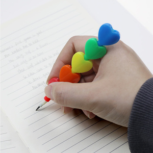 BECOL Vente en gros Crayons créatifs en forme de cœur empilables Non-affûtants Crayons en plastique HB pour étudiants pour enfants - Product Image 6