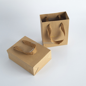Sacs en papier kraft brun de luxe modernes de haute qualité, solides, 16x8x22cm, pour emballage de bijoux, sacs de shopping, sacs cadeaux pour magasins de détail - Product Image 3