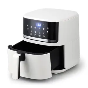 Vente en gros d'usine Friteuse à air au four 5L 6.5L Digital Smart Silver Crest Air Fryer