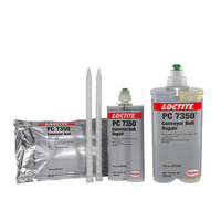 Composé de réparation de caoutchouc LOCTITE PC 7350, adhésif polyuréthane auto-nivelant pour la réparation de courroies, pour l'entretien industriel