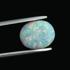 Lot de 10 cabochons ovales à dos plat, perles OP17, couleur blanche neige, perles d'<span class=keywords><strong>opale</strong></span> synthétiques, 2x4mm, 13x18mm, prix d'usine - Product Image 4