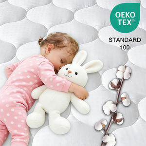 <span class=keywords><strong>Surmatelas</strong></span> en <span class=keywords><strong>coton</strong></span> biologique pour lit king size, matelassé, respirant, rafraîchissant, avec poches profondes, lavable en machine, blanc - Product Image 2