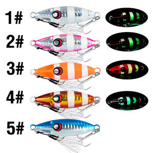 Big Jig Fishing Lure pesi 10g-60g Jigs <span class=keywords><strong>pesca</strong></span> <span class=keywords><strong>esche</strong></span> di acqua salata in metallo Bass Jig Isca artificiale pesce finto Glitter olografico - Product Image 5