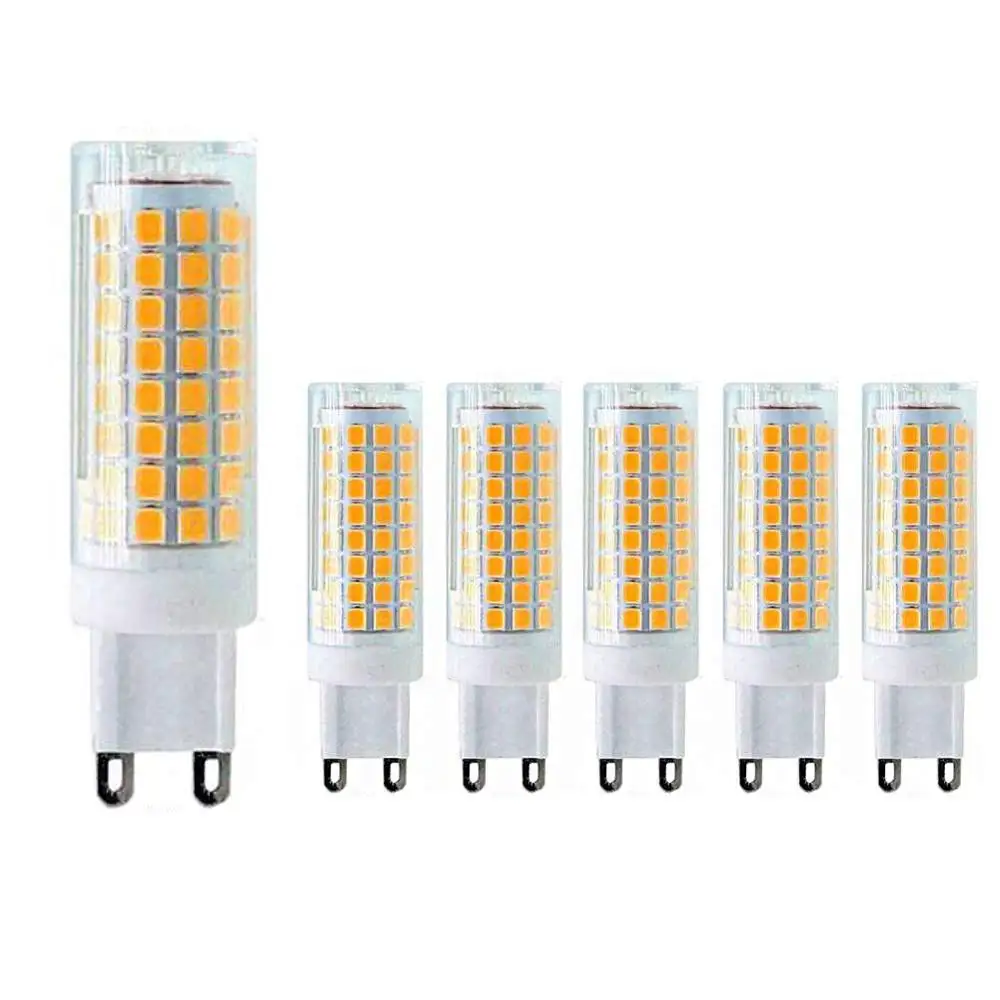 SMDG9 LED لمبات غير عكس الضوء 110-130V 5W أبيض دافئ 3000K SMD توفير الطاقة مصابيح كهربائية 40W الهالوجين G9 أدى لمبة