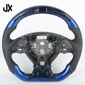 Volant de <span class=keywords><strong>sport</strong></span> en cuir perforé LED en fibre de carbone pour Chevrolet <span class=keywords><strong>Camaro</strong></span> Corvette C7 C6 C8 ZL1 ZR1 Z06 SS Accessoires de voiture - Product Image 3