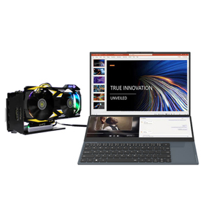 แล็ปท็อปสำนักงานหน้าจอสัมผัสคู่ขนาด 16+14 นิ้ว หน่วยความจำ 64GB ซีพียู Core I7-10750H ระบบปฏิบัติการ Win10 หน้าจอพร้อมพอร์ต USB Type-C ปลั๊กแบบ UK/US คอมพิวเตอร์ปลั๊กแบบ US สำหรับเล่นเกม - Product Image 3