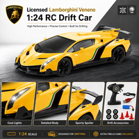 Voiture de drift Lamborghini RC à l'échelle 1/24, voiture RC grandeur nature avec lumières, voiture de course télécommandée, voiture RC électrique radiocommandée, modèle de jouet