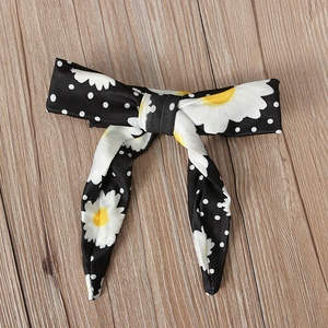 Mùa Hè Châu Âu Phong Cách Trẻ Em Của Vest + Hoa Mô Hình Quần Short + Headband Ba Pcs Bộ Của Trẻ Em Của Mặc Cô Gái Quần Áo - Product Image 5