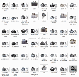 Ensemble cylindre 2-temps 47-52mm <span class=keywords><strong>pour</strong></span> moto ebike, JOG <span class=keywords><strong>50cc</strong></span>, 70cc, moteur <span class=keywords><strong>Scooter</strong></span>, <span class=keywords><strong>Kit</strong></span> de bloc cylindre - Product Image 5