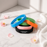Bracelet et bracelet en silicone personnalisés avec logo, sportifs, imperméables, flexibles, écologiques, imprimés à l'écran, pour cadeaux promotionnels originaux