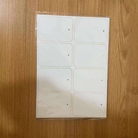 Feuilles vierges en feutre blanc non tissé pour sublimation, pour désodorisants de voiture à suspendre et ornements de voiture, pour transfert thermique et décoration DIY
