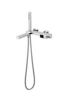 Robinet de Douche Pluie LED Monocommande de Luxe, Corps Chromé Poli, Jet de Douche, Cartouche Céramique, Robinet en Laiton à Débit Contrôlé, Robinets Modernes