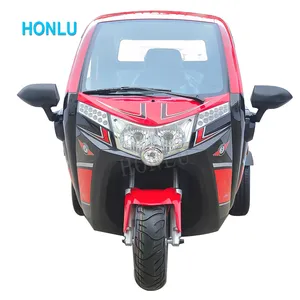 72V 2000W EEC New energy arrival electric tricycles vehicles with plastic cabin