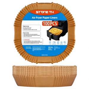 Forros de papel pergamino aptos para horno para freidoras de aire con COSORI para <span class=keywords><strong>Cecotec</strong></span> Midea Russell Hobbs - Product Image 6