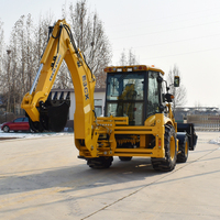 Pengiriman Cepat Harga Pabrik Excavator Backhoe Multi-Fungsi Wheel Loader 4WD 1-2.5Ton Pompa Mesin 75KW Daya Tinggi Efisiensi Tinggi