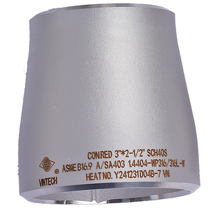 Reductor Concéntrico para Petróleo, Gas y Petroquímicos, Vietnam, ASME B16.9, ASTM A/SA403, 304/304L, 316/316L, Sin Costura, Soldado, Alta Presión - Product Image 1