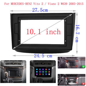 Für Mercedes-Benz Vito 2 / Viano 2 W639 2003-2015 10 Zoll Autoradio-Blende Stereo Android MP5-Player 2-DIN Head Unit Rahmen - Product Image 2