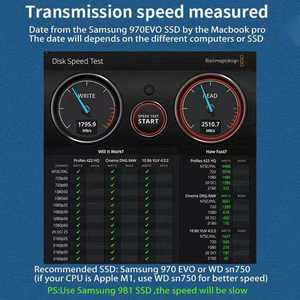 8 ТБ NVME M2 SSD корпус 40 Гбит/с Thunderbolt <span class=keywords><strong>3</strong></span> Type-C алюминиевый корпус для ноутбука/настольного компьютера <span class=keywords><strong>2</strong></span>,5 SATA SSD включает в себя кабельную коробку Thunderbolt - Product Image 2