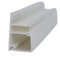 Profilé en PVC extrudé écologique pour rideaux, rails de portes ou supermarchés, avec services de découpe et de moulage sur mesure