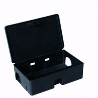 Piège à souris/rats professionnel en plastique, solide, écologique, étanche, portable, répulsif et préventif, avec boîte d'appât