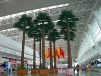 Respectueux de l'environnement Décoration Extérieure menée extérieure palmier palmas artificiales arbre