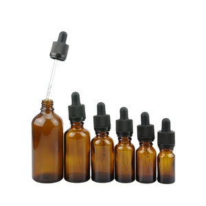 ขวดแก้วสีชาสำหรับน้ำมันหอมระเหย ขนาด 5 มล. 15 มล. 30 มล. 50 มล. 60 มล. 100 มล. พร้อมฝาเกลียวแบบหยดพลาสติกขนาด 18 มม. - Product Image 3