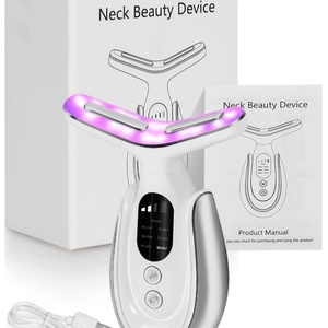 เครื่องนวดหน้าและลำคอไมโครเคอร์เรนท์แบบใหม่ 7 สี ลดริ้วรอยบริเวณลำคอ นวดหน้าและยกกระชับผิวหน้า - Product Image 2