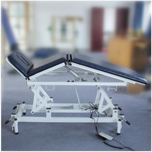 Lit de réadaptation Jinyu à trois sections, électrique, pliable, couleur bleue, pour massage corporel complet et thérapie - Product Image 5
