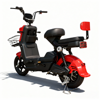 Vélo Électrique Urbain Moderne en Acier Léger, 3 Vitesses, Moteur Arrière 500W, Batterie Plomb-Acide, 60km/h, Autonomie 50km, Pneus Antidérapants, Sûr
