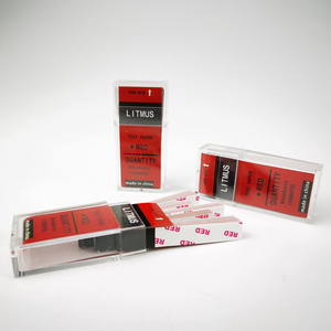 实验室酸碱度石蕊试纸1-14.00酸碱度试纸100/盒红色/蓝色石蕊试纸实验室用 - Product Image 4