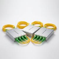 Sakelar Optik Mekanis MEMS-1x4 1x4 yang Dapat Disesuaikan, Tipe Latching, Kecepatan Tinggi, 5V DC, Manajemen Tautan Serat Optik untuk Pusat Data