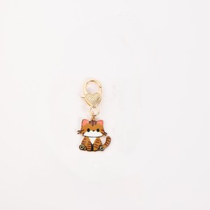 Porte-clés en métal chat mignon très populaire, pendentif chat gras de dessin animé, décoration de sac, cadeau, vente en gros - Product Image 6