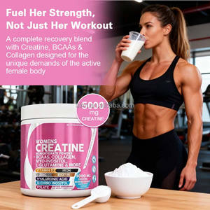 5000 מ\\\"ג קריאטין לכל כף, BCAA, קולגן, ויטמינים, תמיכה באנרגיה לנשים, 269 גרם, אבקת קריאטין מונוהידראט לנשים, תוסף תזונה - Product Image 4