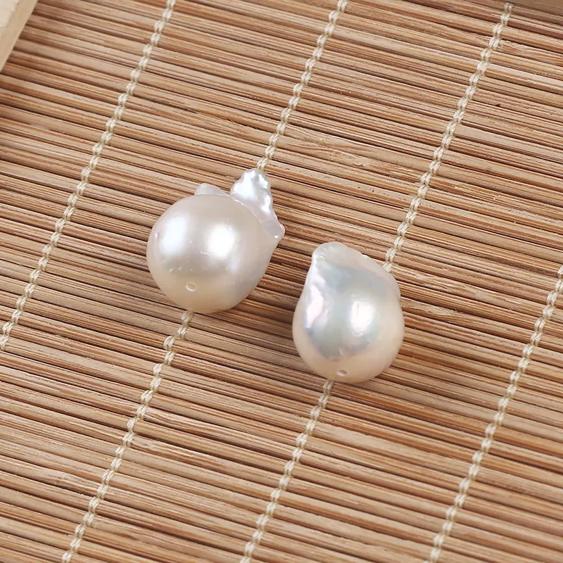 Freshwater Pearls Price 13-14mm A Factory Price Natural White Loose Freshwater Baroque Pearl Beads