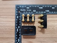 Bornier à vis automobile M6, 2 pôles, contact en laiton, 150A, barre de connexion 50x32 TB06212, tige en fer pour moteur 11-20 AWG