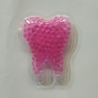 Mini pack de gel chaud et froid en forme de dent dentaire de 8cm pour les soins bucco-dentaires, sac de glace réutilisable pour le soulagement de la douleur et le cadeau promotionnel
