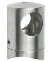 Accessoires de fixation pour garde-corps en verre en acier inoxydable au design moderne, support de barre transversale pour rampes