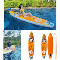 Planche à pagaie SUP Source-Factory, design graffiti poisson Koi, planche de surf gonflable portable en PVC pour adultes, ensemble complet d'équipement