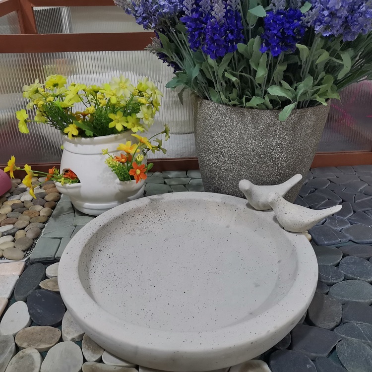 ceramic bird garden