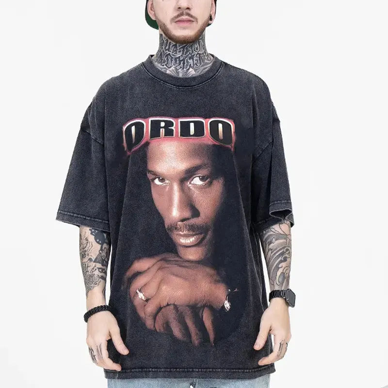 Wholesale New Fashion T-shirt Hip Hop Swag 3d Printing Machine T Shirt For Men Trend