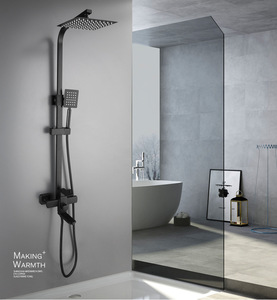Juego de Grifería para Ducha de Lujo con Certificación CE, Venta al por Mayor de Fábrica, Juego de <span class=keywords><strong>Baño</strong></span> Negro Mate, Juego de Ducha de Acero Inoxidable 304 - Product Image 6