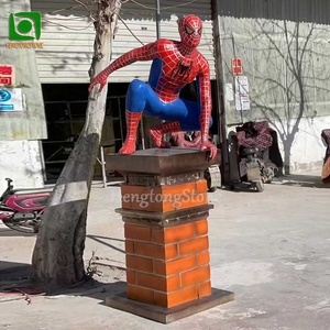 2025 nuevo diseño decorativo de fibra de vidrio Spider Man estatua resina dibujos animados Spider-Man escultura - Product Image 2