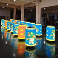 Forme personnalisée Écran LED pour publicité d'intérieur P1.5 P1.8 P2 P2.5 Canette de bière cola d'intérieur Écran d'affichage LED Panneau LED pour forme de boîte Pop