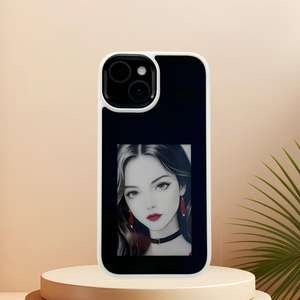 Nouvelle Arrivée Coque de Téléphone DIY avec Écran E-Ink Motif Animal en TPU+PC pour iPhone 17 16 15, Coques Arrière Électroplaquées 4 Couleurs NFC - Product Image 3