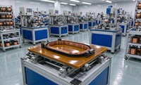Machine d'enroulement semi-automatique pour transformateurs de courant de circuit de course